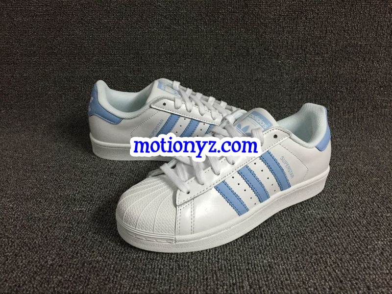 Adidas Superstar Light Blue Stripes